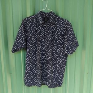 Men's Alquimia Button Down Dress Shirt Size 42 Short Sleeve